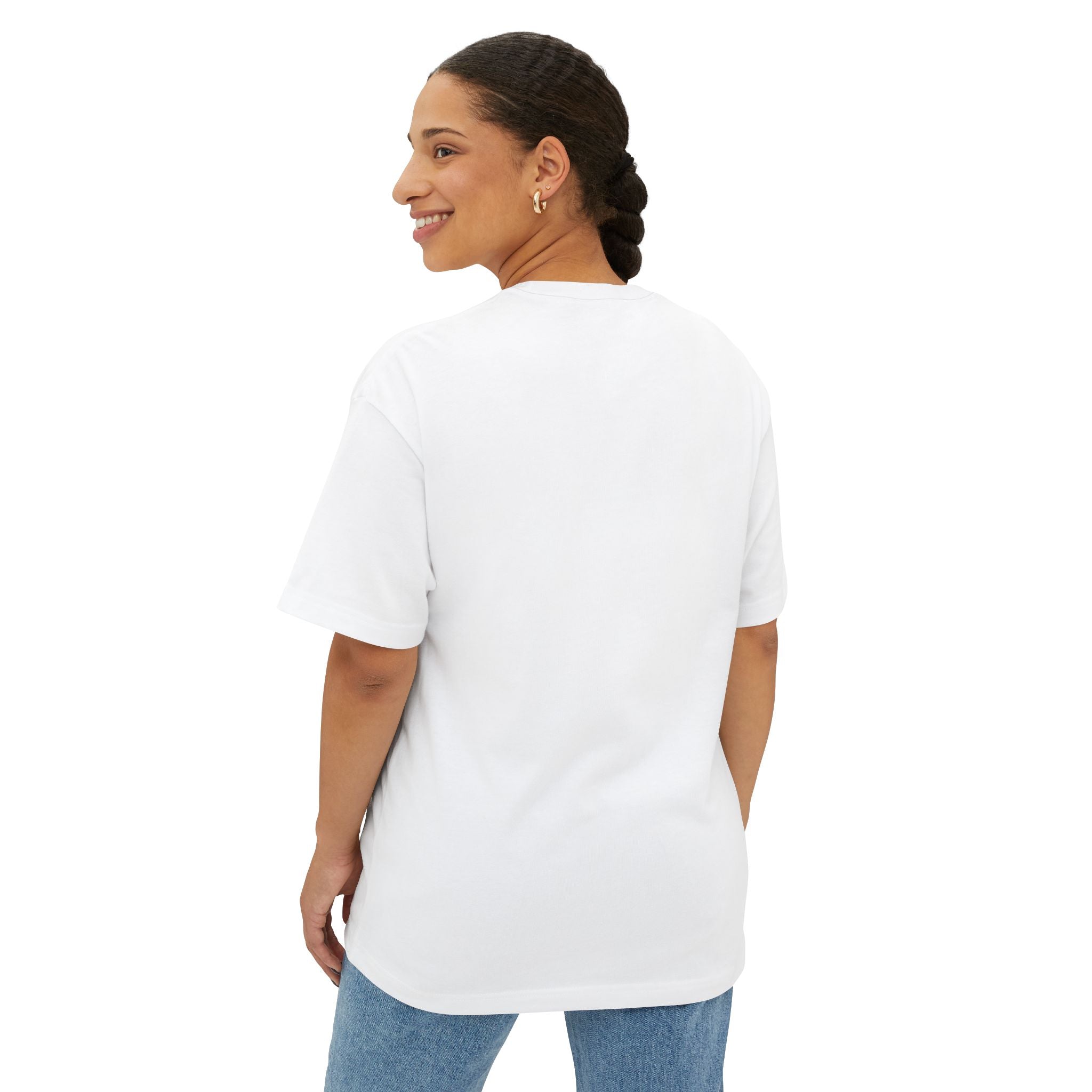 Boxy Tee — 'Embrace Confidence' Minimal Silhouette Graphic