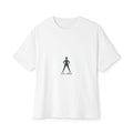 Boxy Tee — 'Embrace Confidence' Minimal Silhouette Graphic