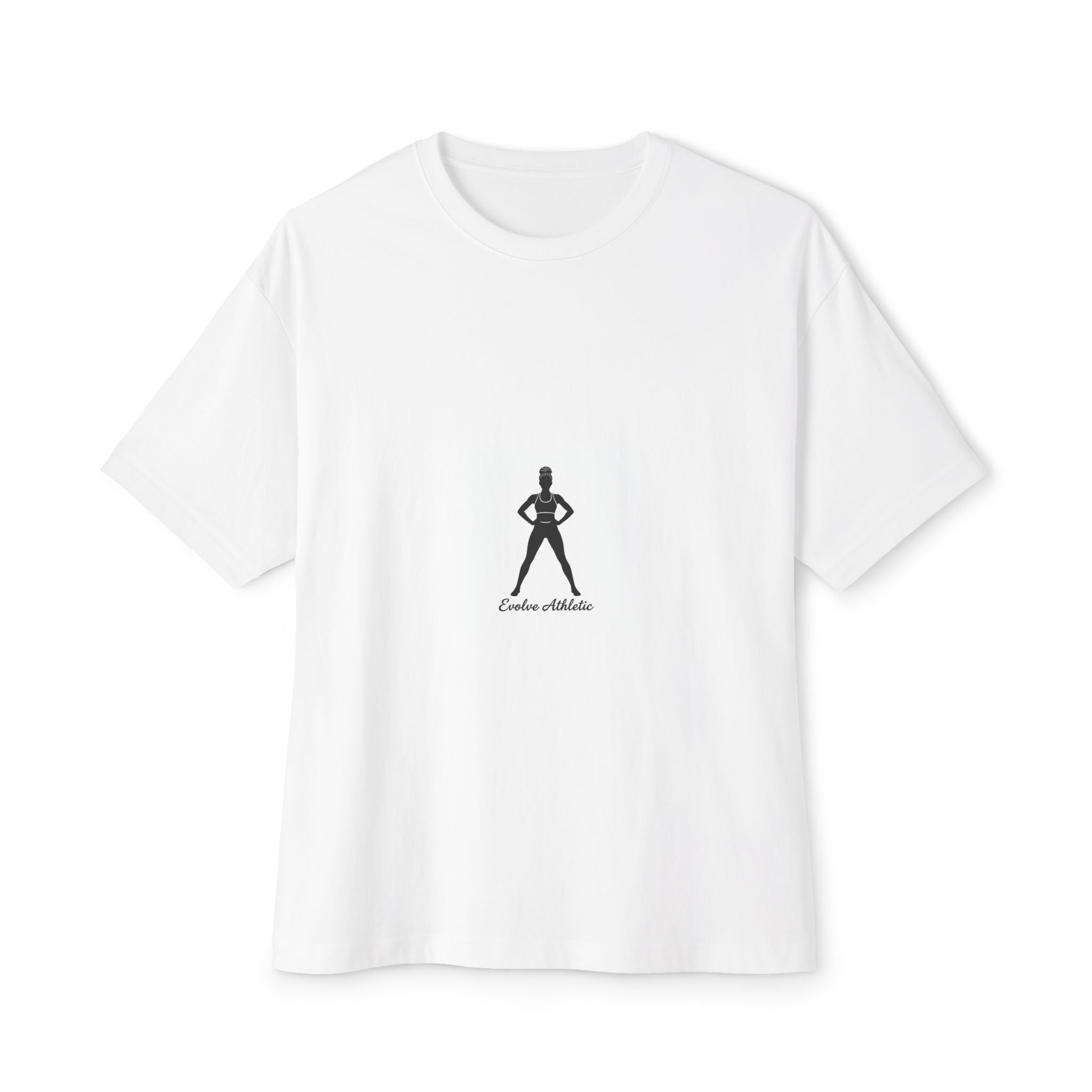 Boxy Tee — 'Embrace Confidence' Minimal Silhouette Graphic