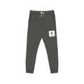 Minimalist Stamped Figure Sweatpants — Garment-Dyed Fleece Joggers